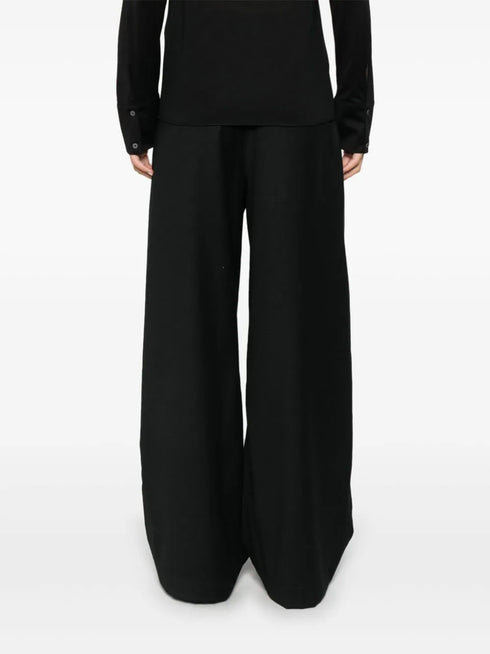 virgin wool-blend trousers